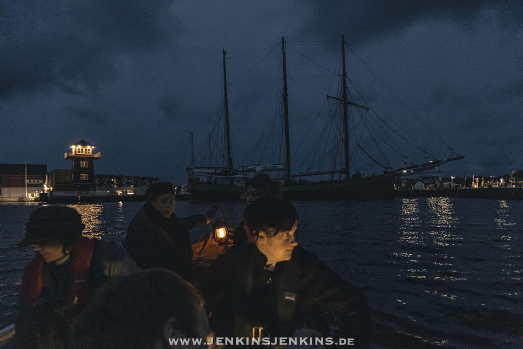 Pippilotta at night seen from rowboat