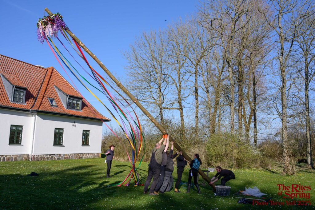 Raising of maypole